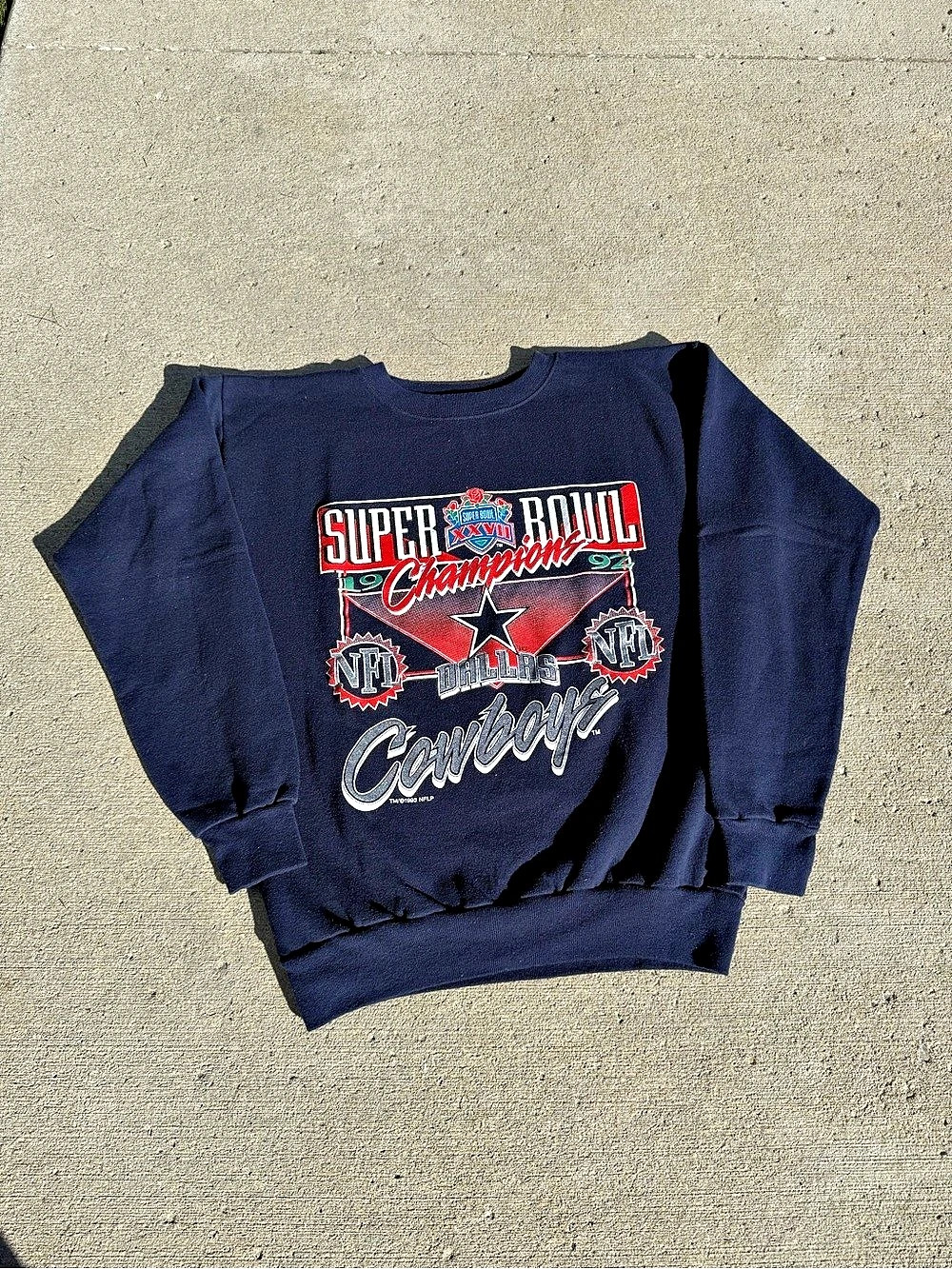 Vintage 1992 Dallas Cowboys Super Bowl Champs Crewneck